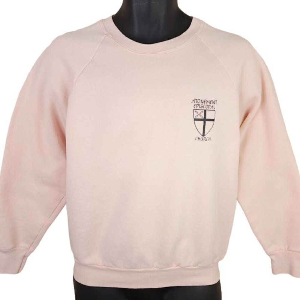 Atonement Episcopal Church Sweatshirt Vintage 80s Christian Made In USA Mens S